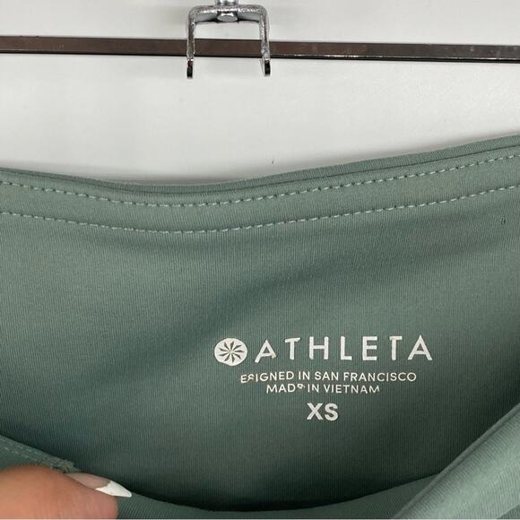 Athleta Eclipse 7/8 Tight Lead Green Seafoam Sage Athleisure Yoga Leggings Sz XS - Picture 10 of 12